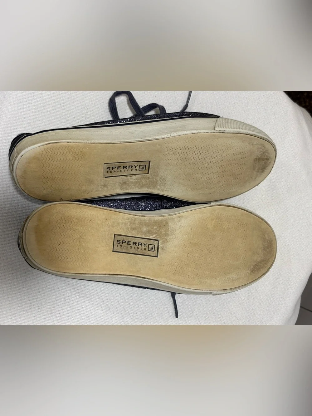 Sperry Top-Sider Navy Glitter Boat Shoes | Women’s 8M